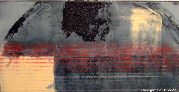 Karin Scholl Bochum moderne Kunst abstrakt Malerei Galerie Originale Gemlde groformatig Unikate schner wohnen tanzende Schatten grauer Sand schwarze Erde