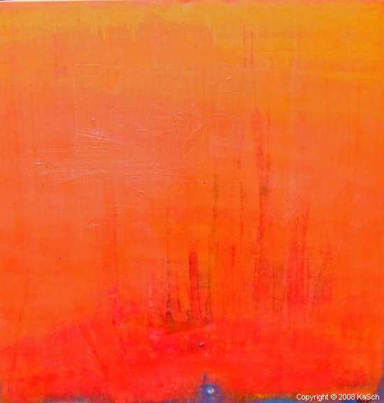 Karin Scholl Bochum moderne Kunst abstrakt Malerei Galerie Originale Gemlde groformatig Unikate schner wohnen rot orange