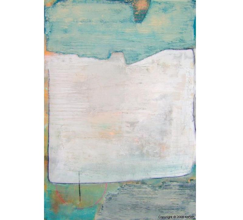 Karin Scholl Bochum moderne Kunst abstrakt Malerei Galerie Originale Gemlde groformatig Unikate schner wohnen Die Geburt der Stunde 15. November Kreide trkis wei Groformat Geburt Kreis Meer Ozean ewiges Eis Eiszeit Schnee Rechteck Winter Wrme Klippe Strand November Herbst Sommer