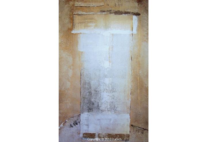 Karin Scholl Bochum moderne Kunst abstrakt Malerei Galerie Originale Gemlde groformatig Unikate schner wohnen spanischer Hmatit wei Turm hell braun
