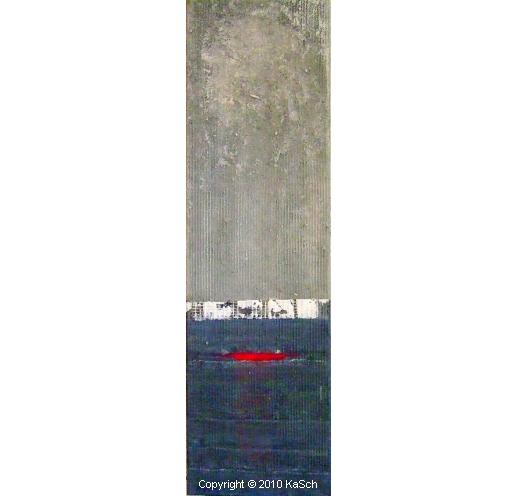 Karin Scholl Bochum moderne Kunst abstrakt Malerei Galerie Originale Gemlde groformatig Unikate schner wohnen Eyjafjallajkull Eyjafjalla Vulkan rot blau grau Ausbruch Mischtechnik spanischer Hmatit