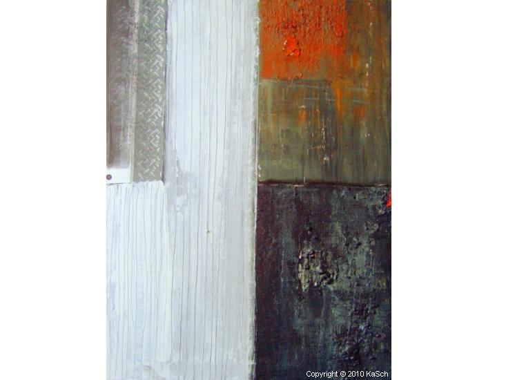 Karin Scholl Bochum moderne Kunst abstrakt Malerei Galerie Originale Gemlde groformatig Unikate schner wohnen Rost Reifenspuren schwarz wei grau Rost Hmatit