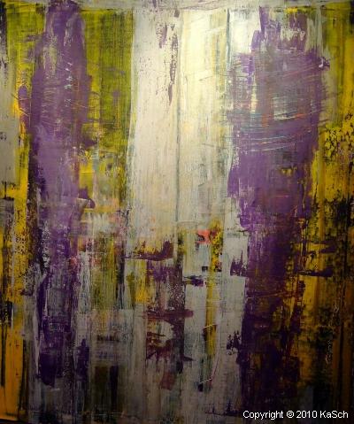 Karin Scholl Bochum moderne Kunst abstrakt Malerei Galerie Originale Gemlde groformatig Unikate schner wohnen lila flieder gelb grau Sand Violett Kohle l Kreide Flamme Glut Feuer Elemente Spindel spinning